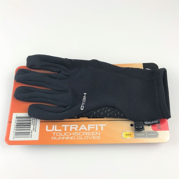 HEAD Mens Ultrafit Touchscreen Running Gloves HEAD Mens Ultrafit Touchscreen Running Gloves